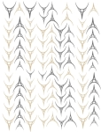 Nagelsticker - Aufkleber selbstklebend - Nail Sticker - gold schwarz French Edel